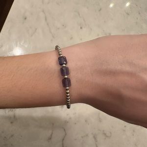 Hazel Boutique Sterling Silver Crystal Bracelet